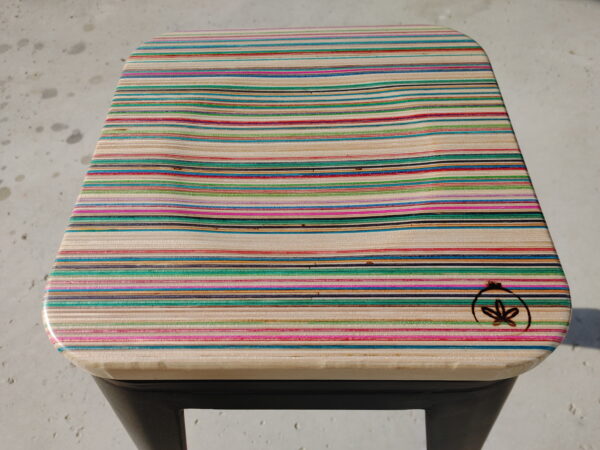 Rainbow SawDust Stool Seat